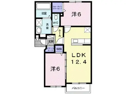 ESPERANZA(2LDK/3階)の間取り写真