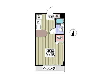 シティハイツ(ワンルーム/3階)の間取り写真