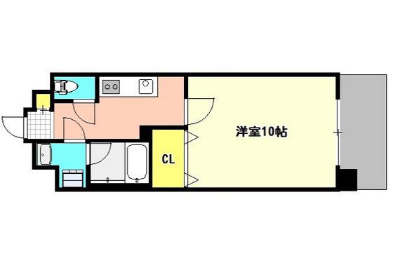 アーバンパレス医大南(1K/3階)の間取り写真