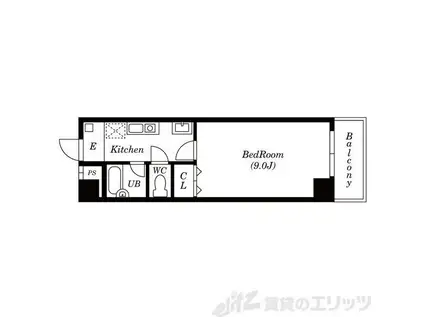 ステュディオ リヴァージュ(1K/2階)の間取り写真