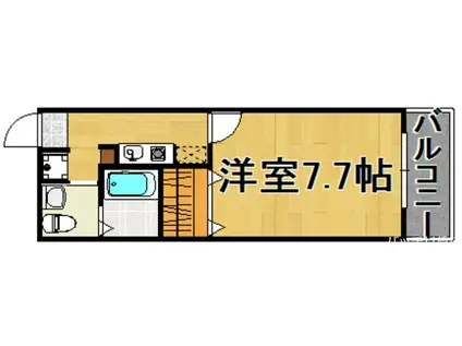 CASAMENTO RUPE(1K/1階)の間取り写真