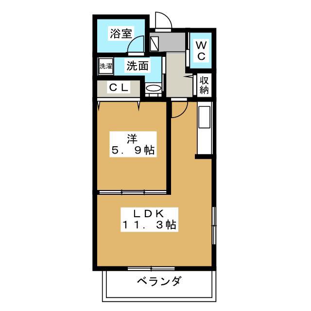 コフレ・アン(1LDK/1階)の間取り写真