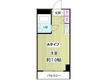 メゾン・ド・ノア大和田(ワンルーム/3階)の間取り写真