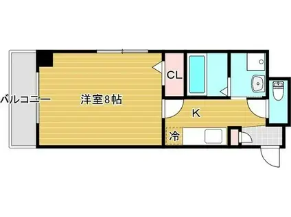 PAGODA 06(1K/4階)の間取り写真