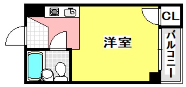 ビスタ泉町(ワンルーム/1階)の間取り写真