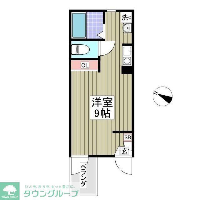 ベルフォート町屋町(ワンルーム/1階)の間取り写真