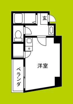 LMヒルズ堂ヶ芝(ワンルーム/2階)の間取り写真