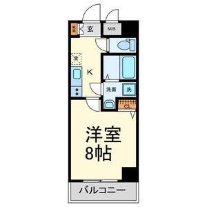 A LII I(1K/5階)の間取り写真