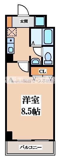 Mプラザ布施弐番館(1K/11階)の間取り写真
