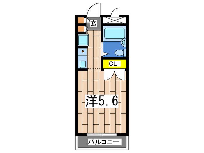 EST PORTE(ワンルーム/2階)の間取り写真
