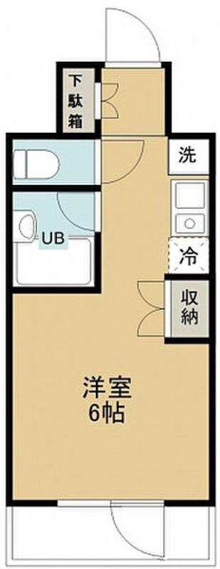アルプ所沢(1K/11階)の間取り写真