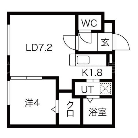 SPERANZAKOTONI(1LDK/1階)の間取り写真