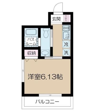 NSGATE青井・弘道(1K/3階)の間取り写真