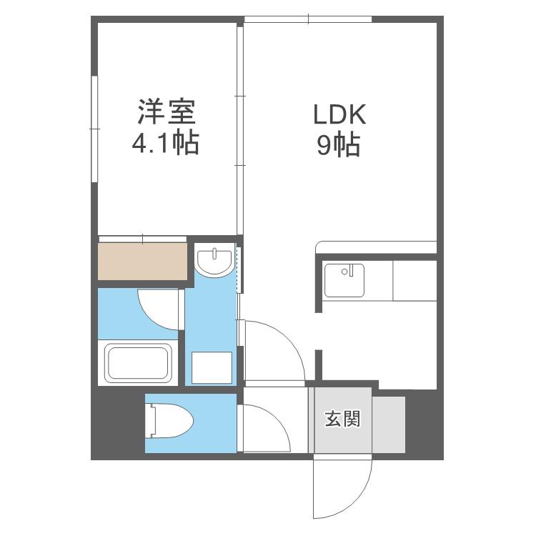 カサ・デアンジェラ(1LDK/3階)の間取り写真