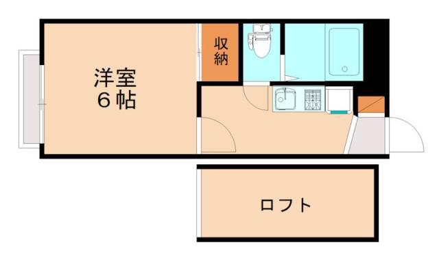 レオパレスハイツ多々良(1K/2階)の間取り写真