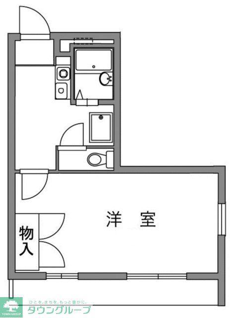 メゾン西寺尾I(1K/1階)の間取り写真