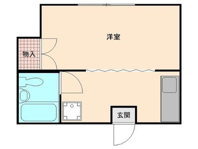 シャルマン浦和(ワンルーム/2階)の間取り写真