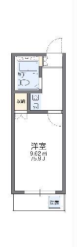 レオパレス東海通第2(1K/2階)の間取り写真