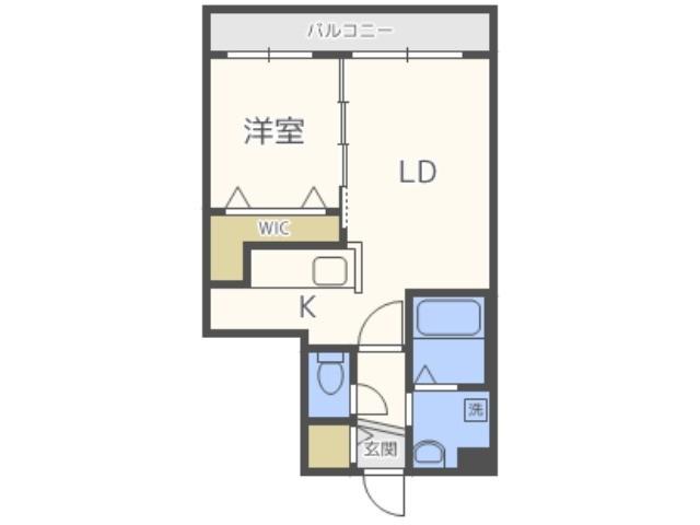 ミュンヘンスクエアII番館(1LDK/4階)の間取り写真
