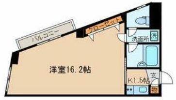 ロジェメント三軒茶屋(1K/3階)の間取り写真