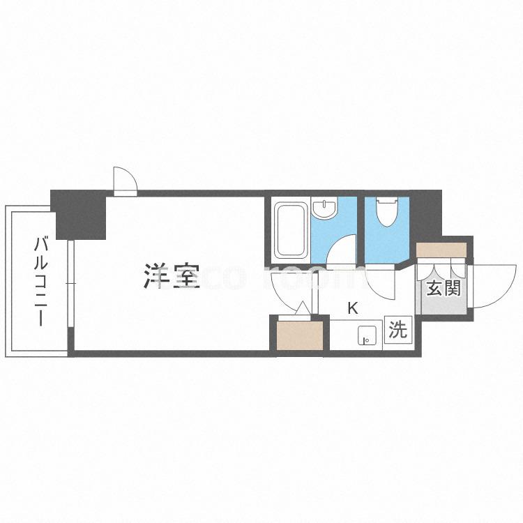 エスリード梅田新道第2(1K/11階)の間取り写真