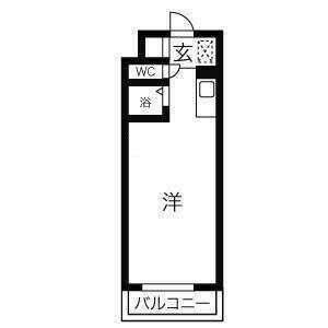 サンパレスN18(ワンルーム/3階)の間取り写真