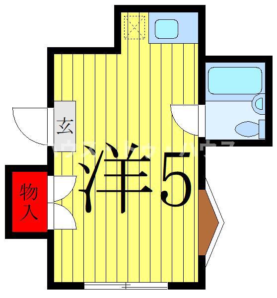 メゾンミズカワ(ワンルーム/1階)の間取り写真