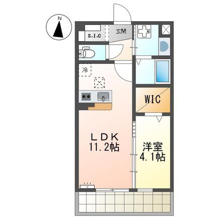JR山陽本線 東福山駅 徒歩19分 2階建 築8年(1LDK/2階)の間取り写真