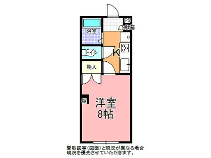 TTCハイツ豊明館 I(1K/2階)の間取り写真