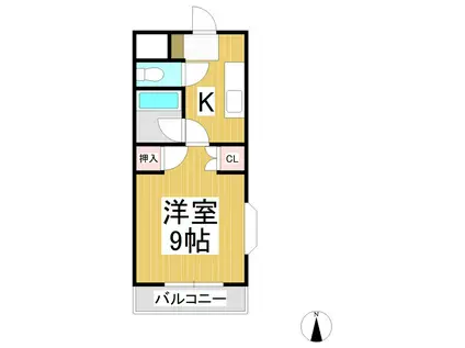 メゾン・ド・ジュネス(1K/3階)の間取り写真