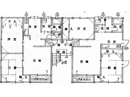 コージュ大成(2LDK/1階)の間取り写真