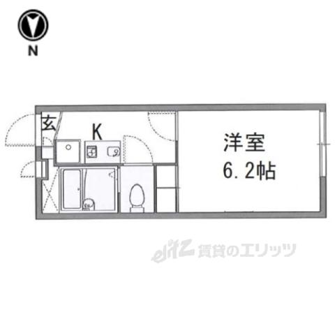 レオパレスフローリッシュ(1K/2階)の間取り写真