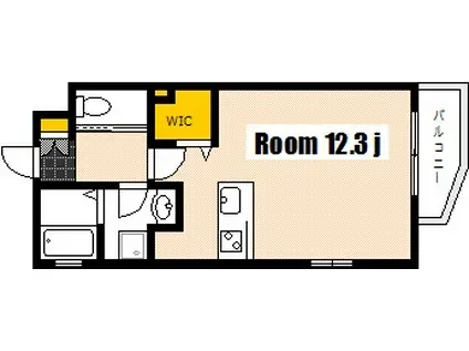 KDXレジデンス舟入幸町(1K/4階)の間取り写真