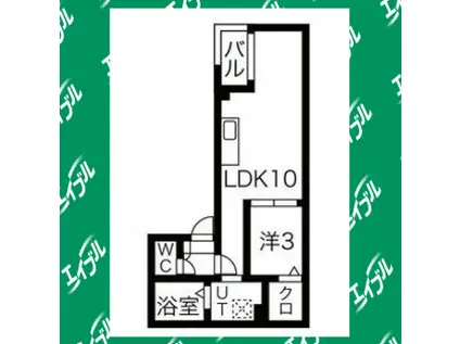 ヴィラ前之輪(1LDK/1階)の間取り写真