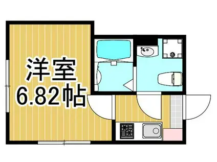 レジデンス青井(1K/1階)の間取り写真