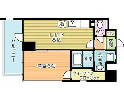 FELT127(1LDK/3階)の間取り写真