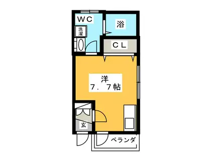 オースクエア南池袋(1K/2階)の間取り写真