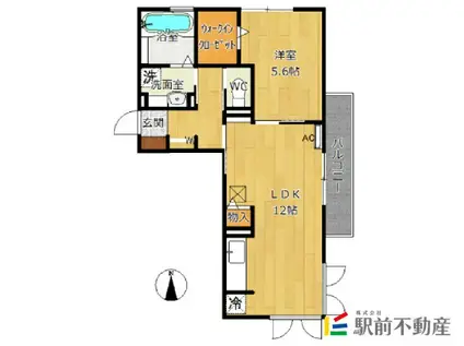 メゾン ルミエ I棟(1LDK/1階)の間取り写真