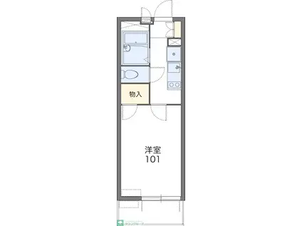 レオパレス万平(1K/3階)の間取り写真