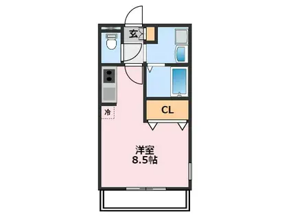 ラ・ボニータ野口(ワンルーム/1階)の間取り写真