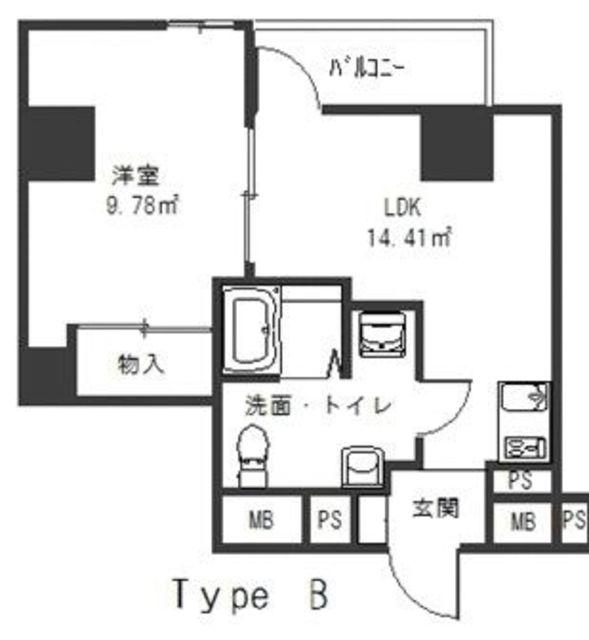 GRACE HILL AKEBONO(1LDK/6階)の間取り写真