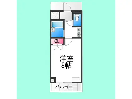 ライトシュテルン(1K/3階)の間取り写真