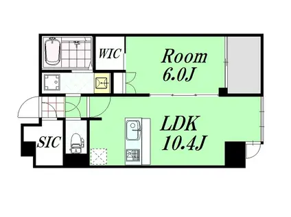 S-RESIDENCE新大阪GARDEN(1LDK/2階)の間取り写真