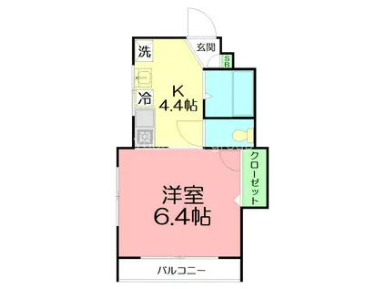 アーバンヒルズ(1K/2階)の間取り写真