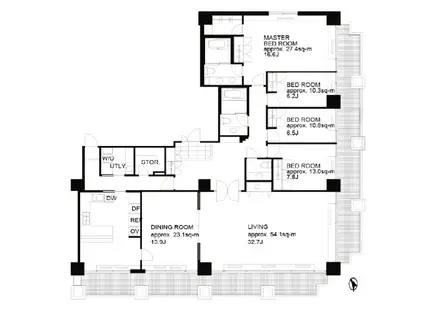 城山トラストコート(4LDK/5階)の間取り写真