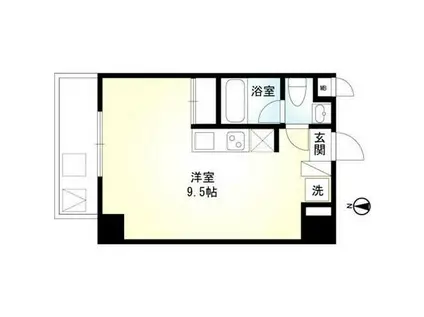 エスパシオ(ワンルーム/3階)の間取り写真