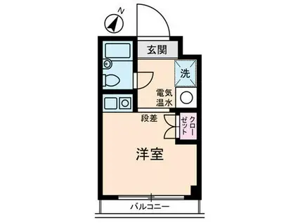 ダイホープラザ西日暮里(ワンルーム/3階)の間取り写真