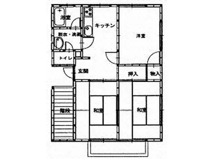 ハイツノーブル(3DK/1階)の間取り写真