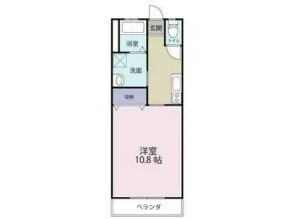 フォレスト半田(1K/1階)の間取り写真