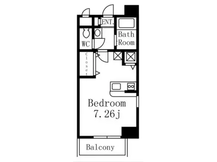 グランヴァン大井町II(ワンルーム/5階)の間取り写真
